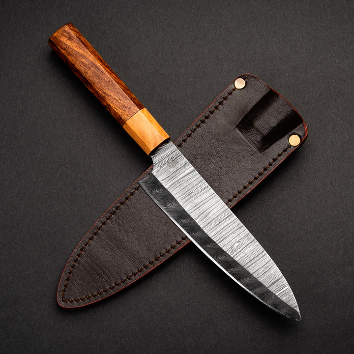 7-Inch Santoku Damascus Steel Chef Knife