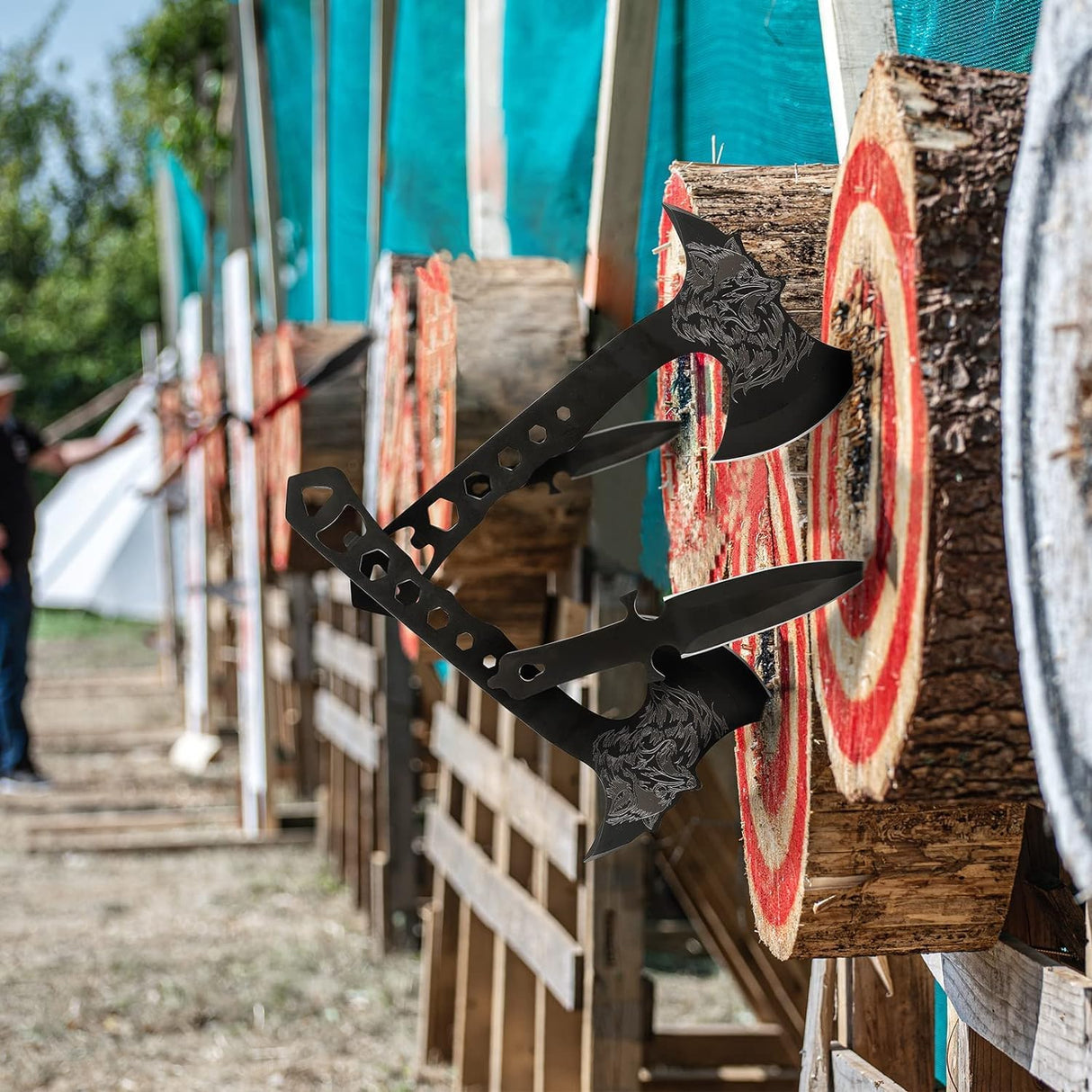 Fenrir Throwing Axes and Knives-Tales of Valhalla