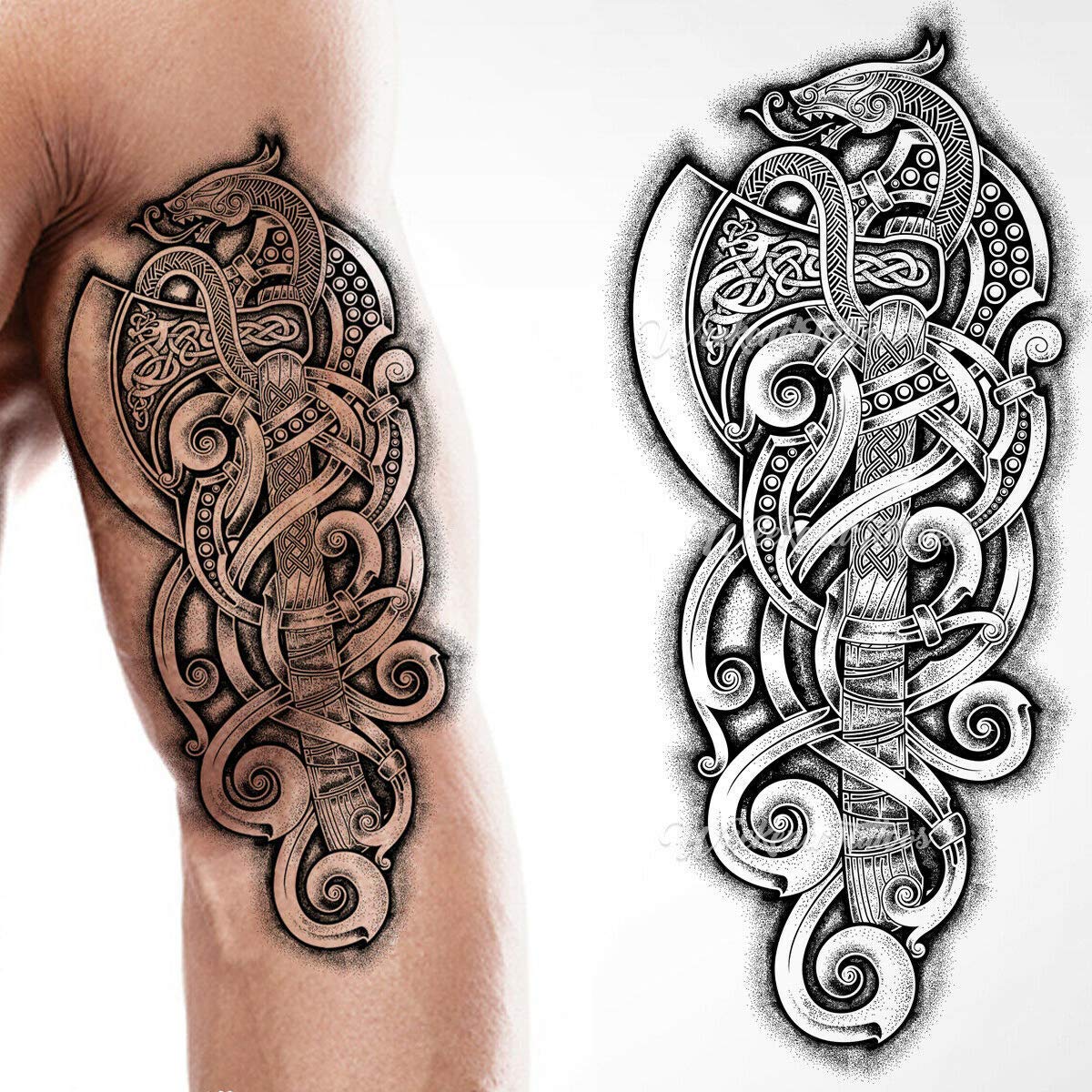 Viking Temporary Tattoo-Tales of Valhalla