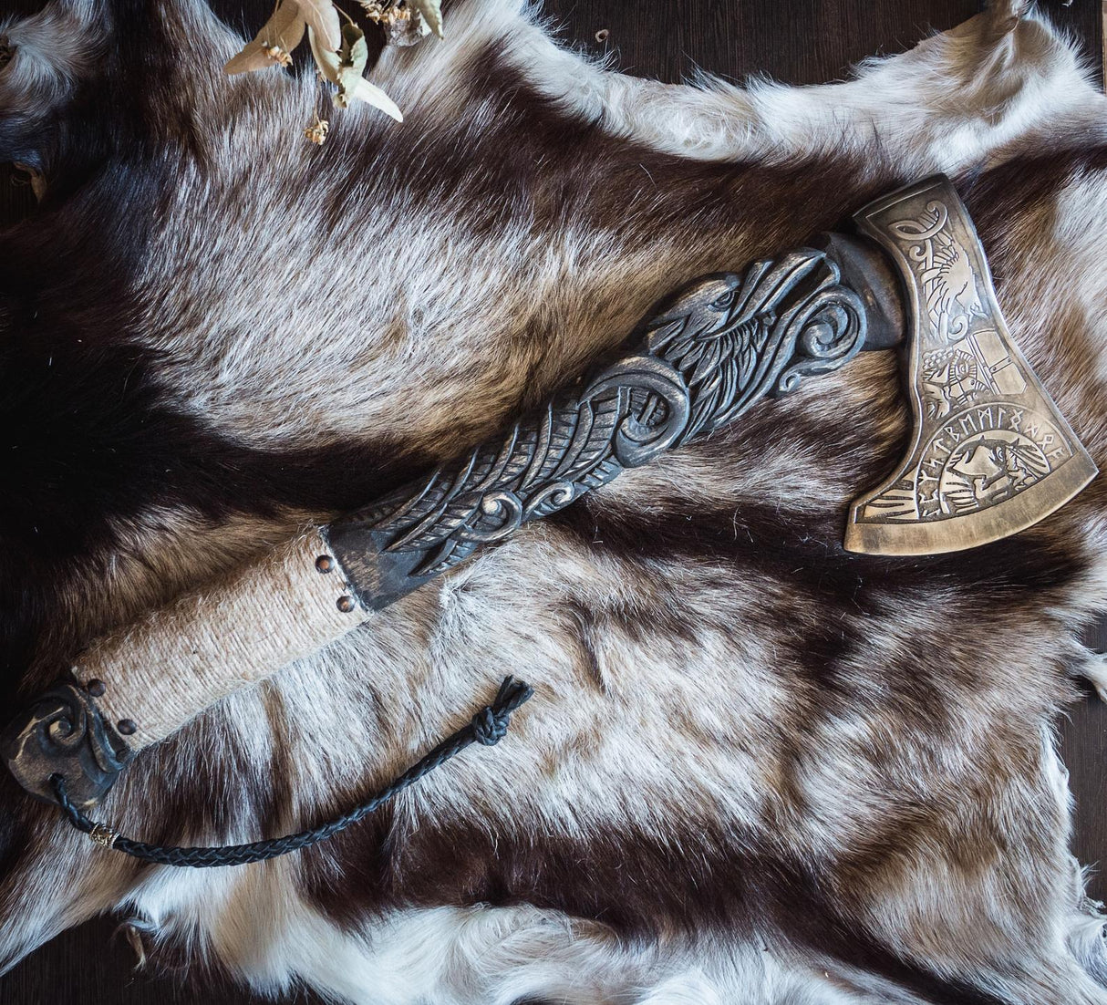 Engraved Warrior Axe