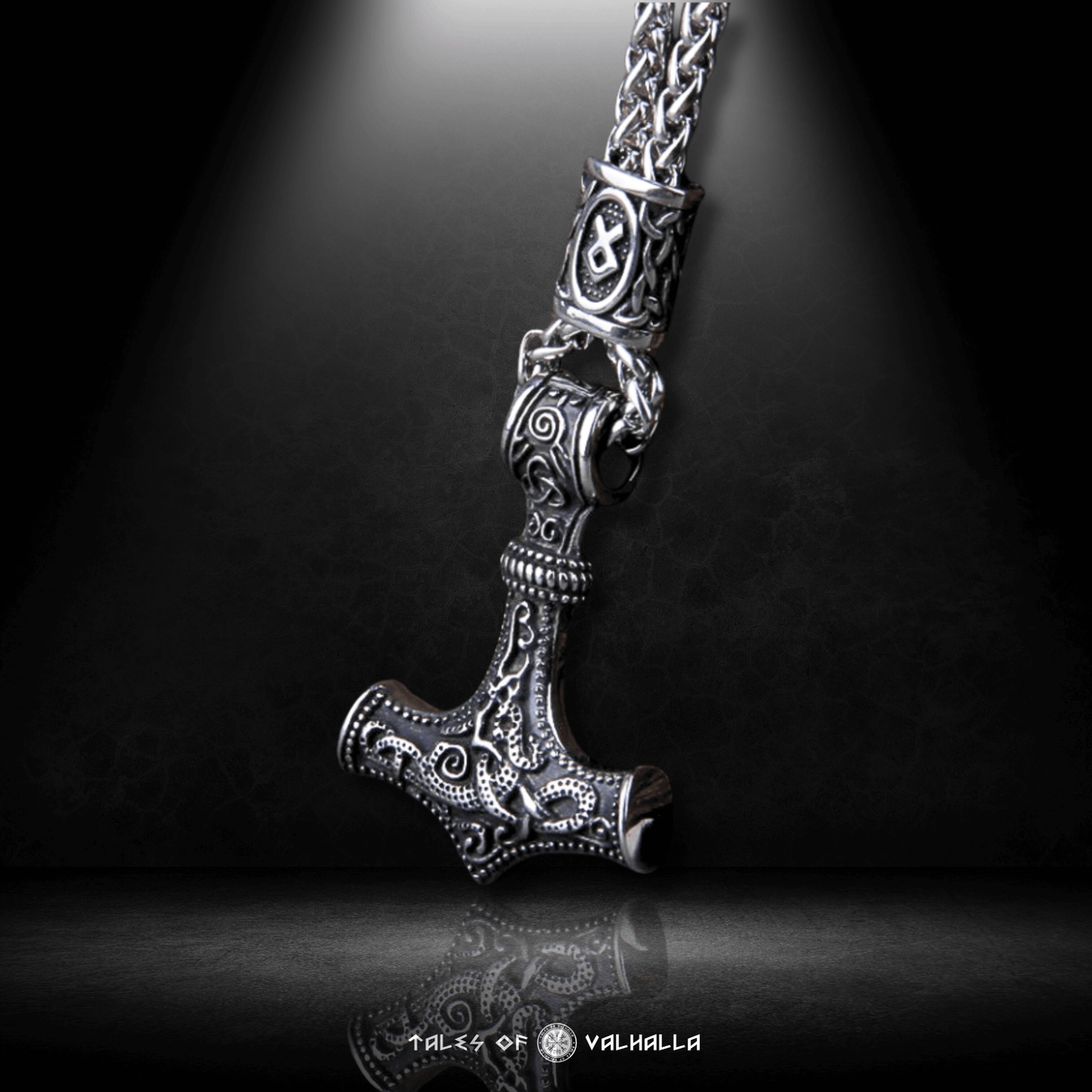 Mjölnir Runes Necklace