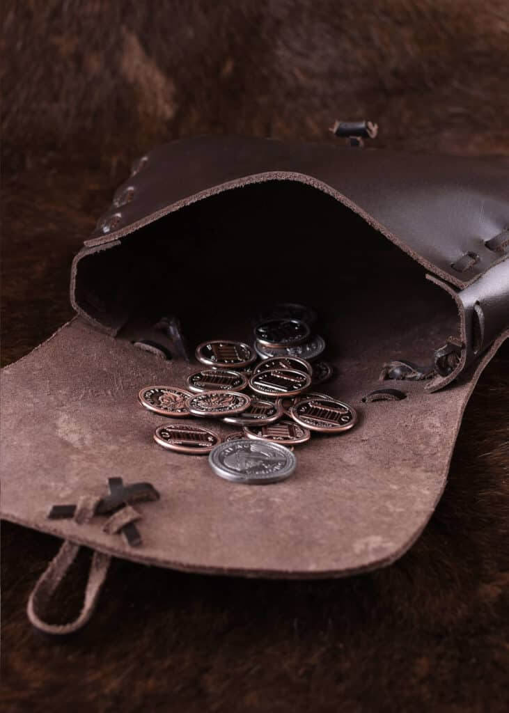 Nordic Embossed Viking Leather Waist Bag