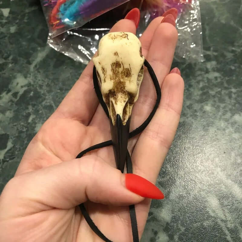 Raven Skull Necklace