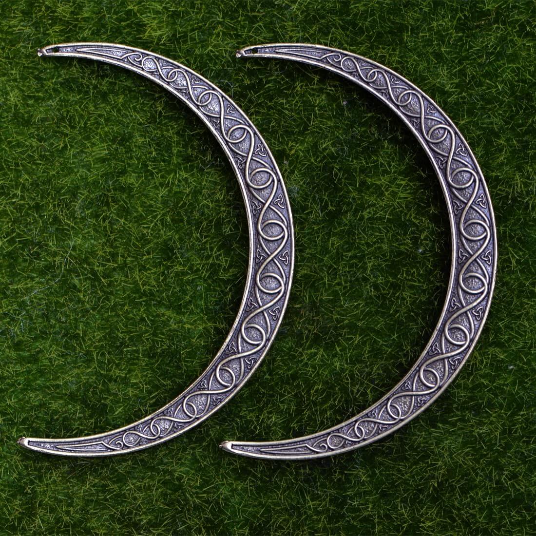 Shieldmaiden Crescent Moon Hair Stick Set