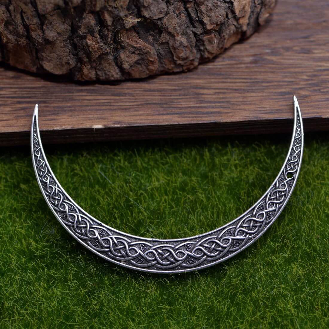 Shieldmaiden Crescent Moon Hair Stick Set