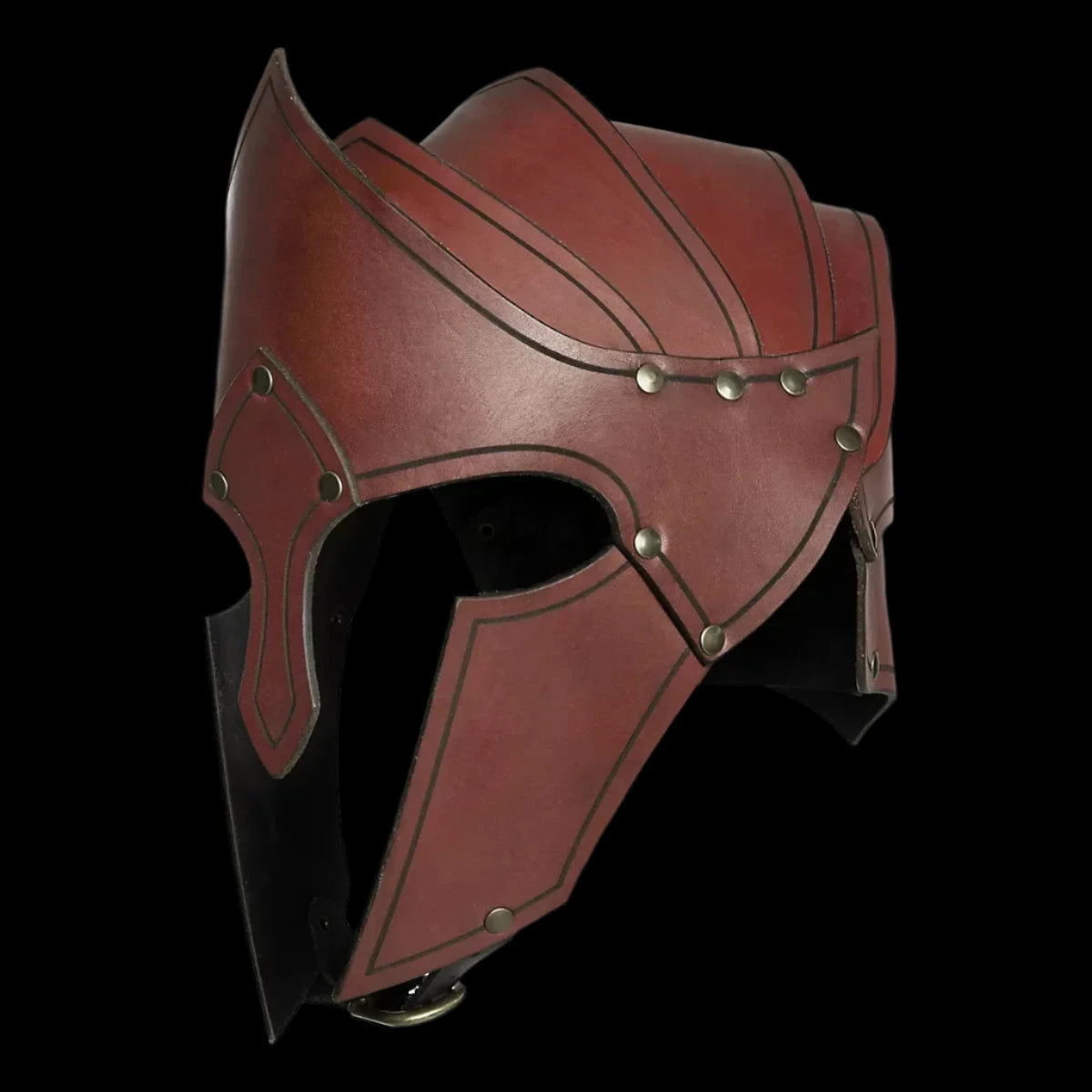 Vintage Nordic Leather Helmet