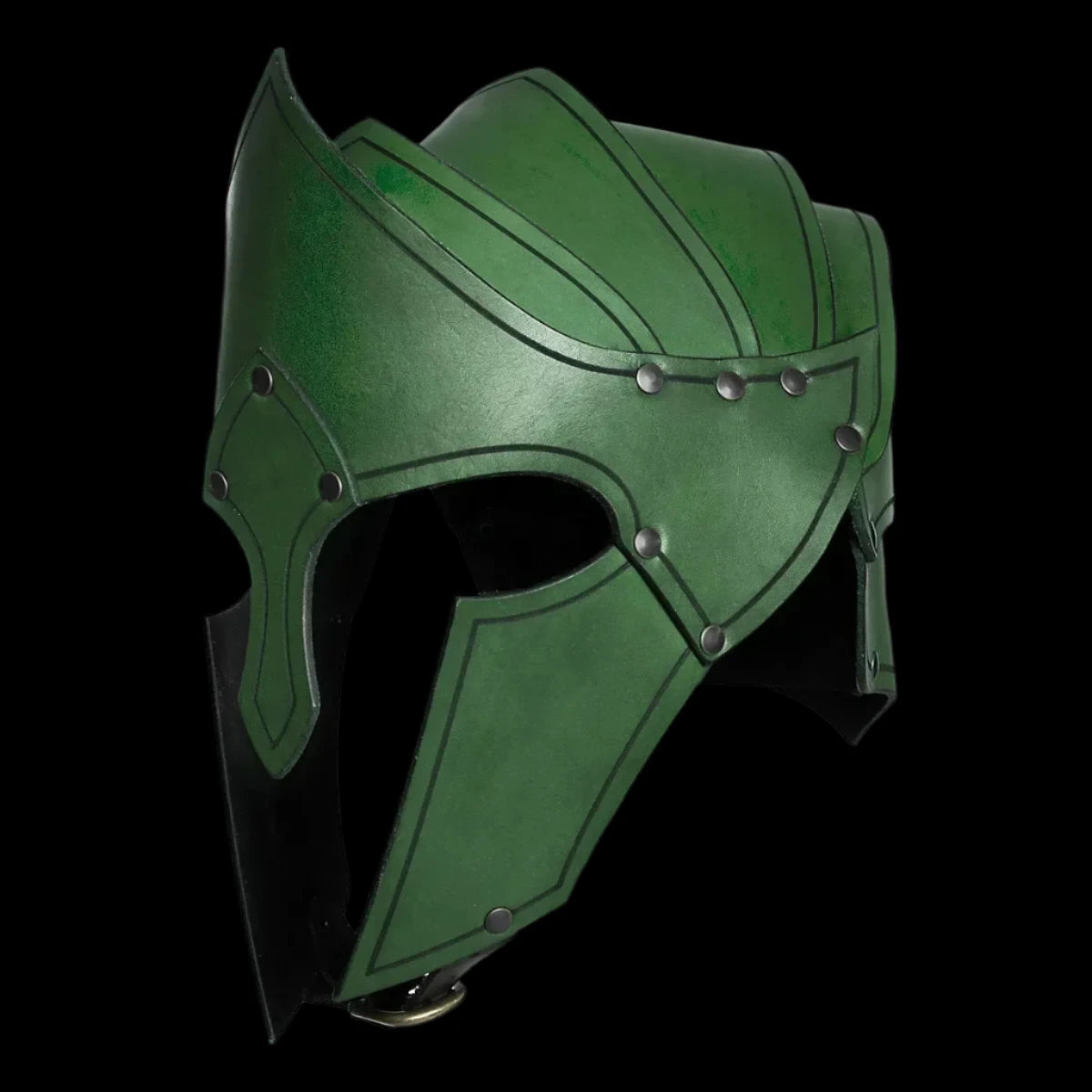 Vintage Nordic Leather Helmet