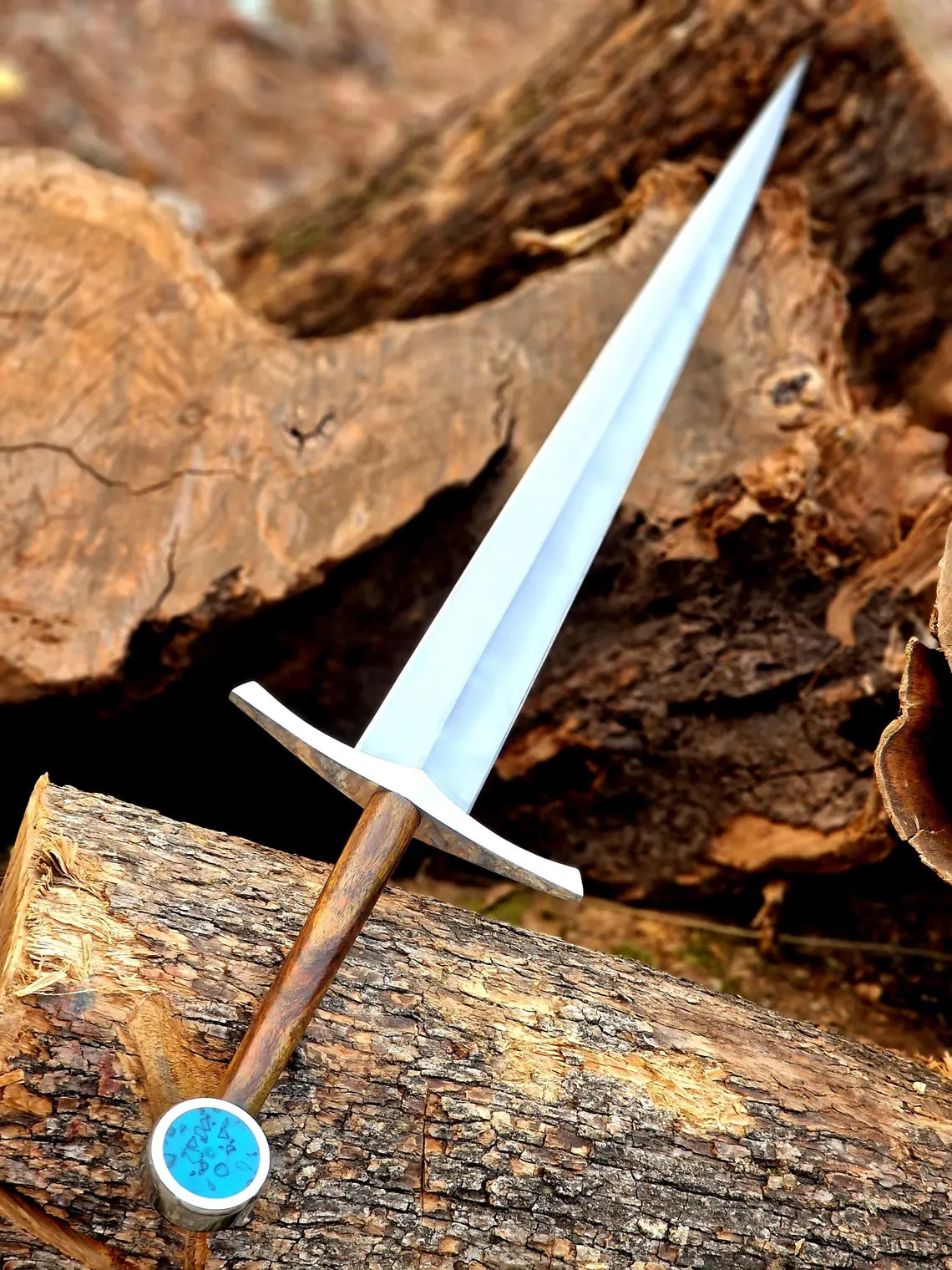 Blue Gemstone Pommel Sword