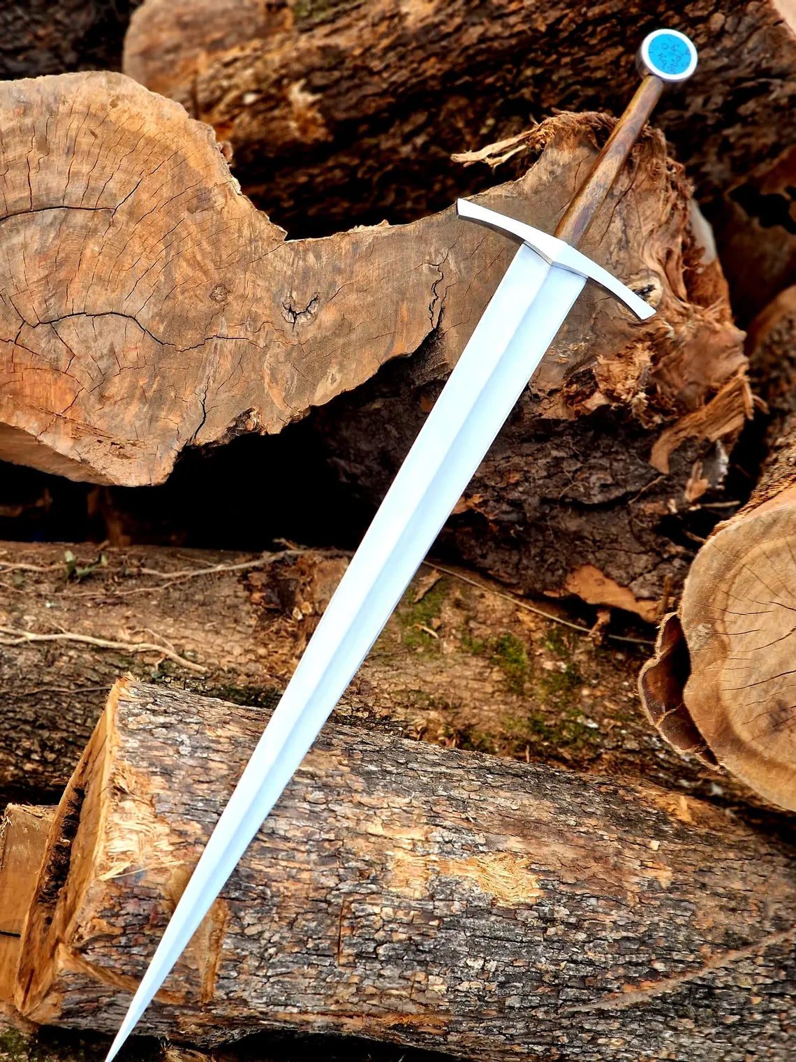 Blue Gemstone Pommel Sword