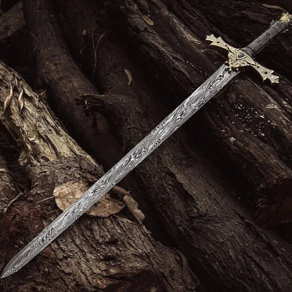 Norse Man Damascus Sword-Tales of Valhalla