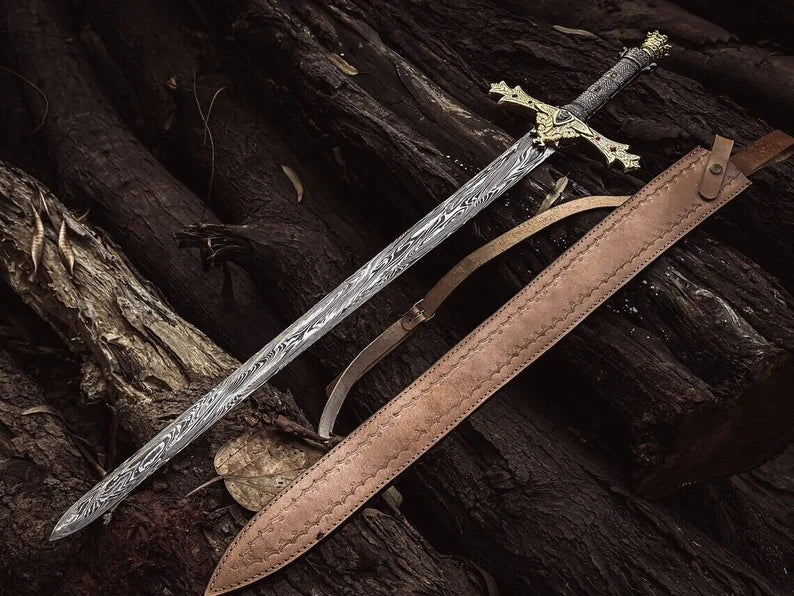 Norse Man Damascus Sword-Tales of Valhalla