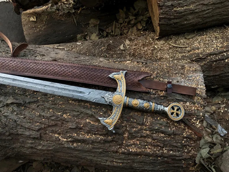 Norse Man Damascus Sword-Tales of Valhalla