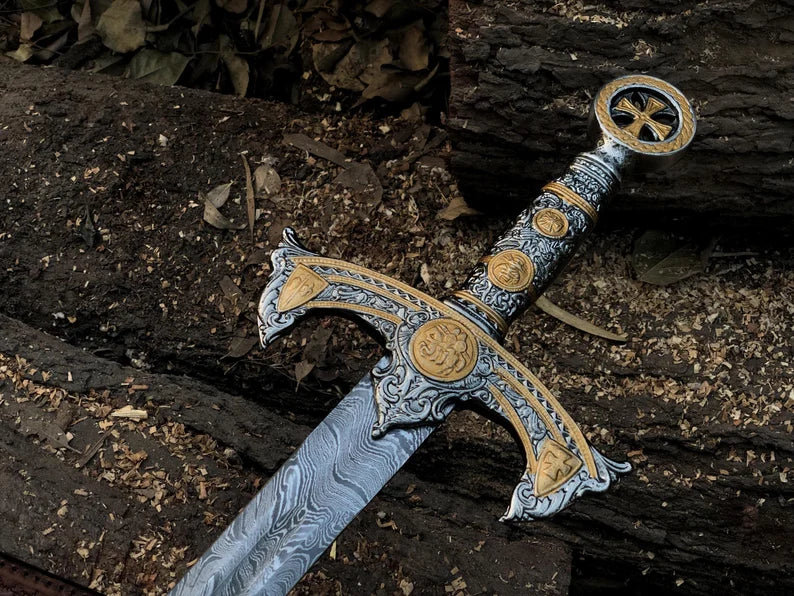Norse Man Damascus Sword-Tales of Valhalla