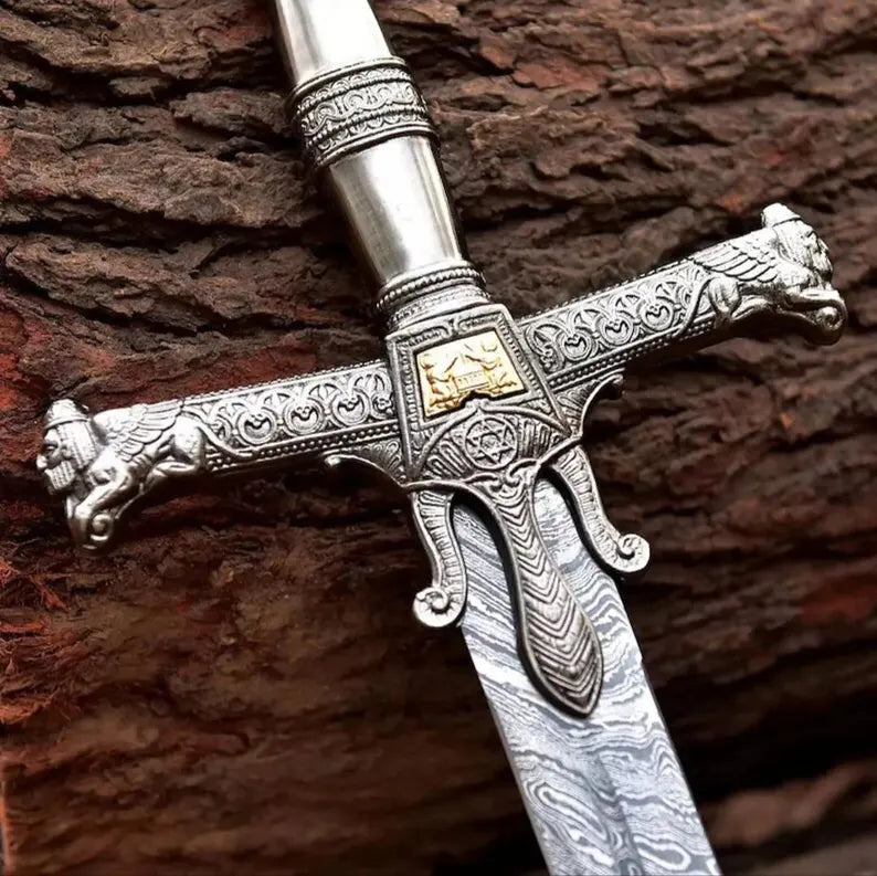 Norse Man Damascus Sword-Tales of Valhalla