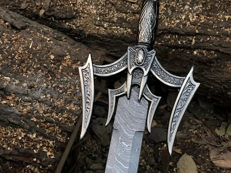 Norse Man Damascus Sword-Tales of Valhalla