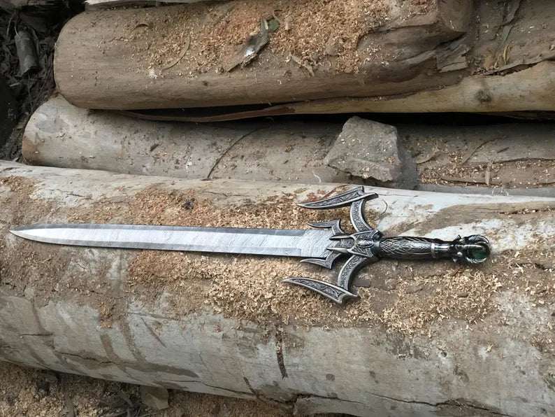 Norse Man Damascus Sword-Tales of Valhalla