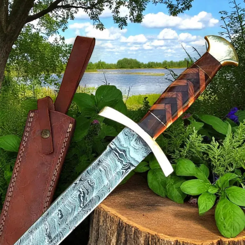 Wielding Damascus Sword