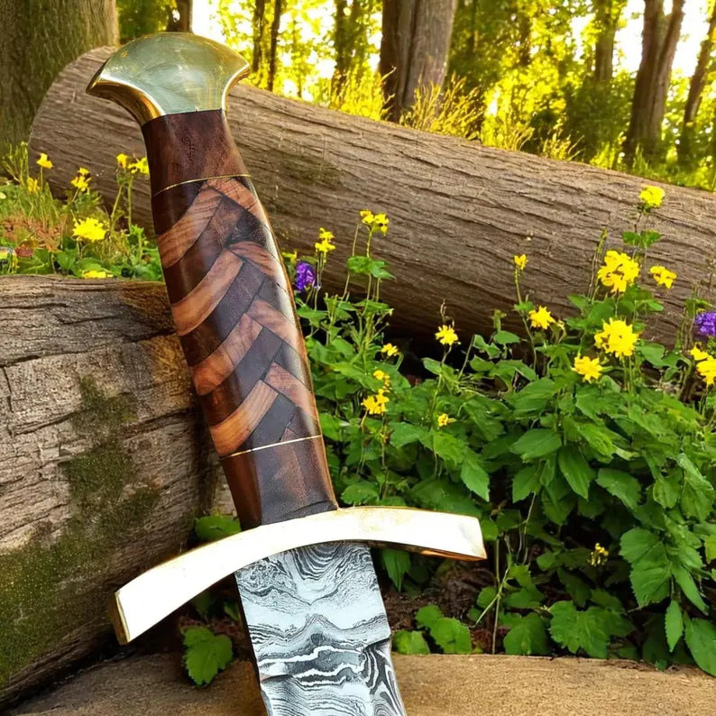 Wielding Damascus Sword