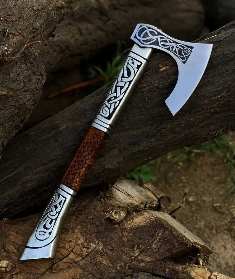 Draugr Engraved Viking Axe