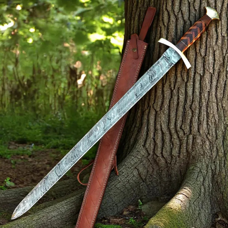 Wielding Damascus Sword