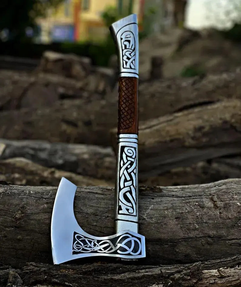 Draugr Engraved Viking Axe