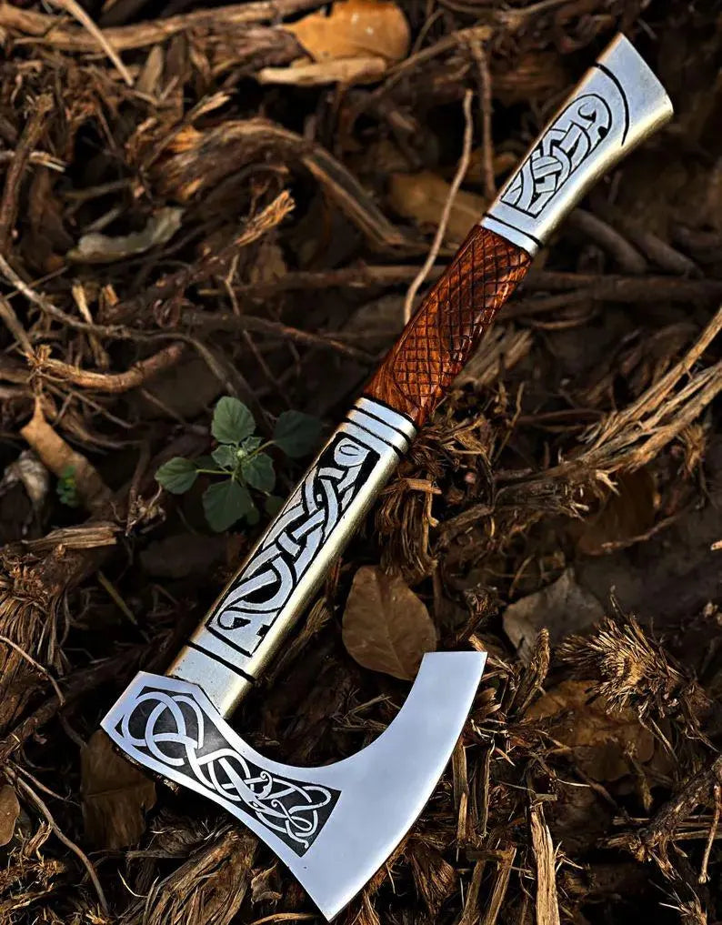 Draugr Engraved Viking Axe