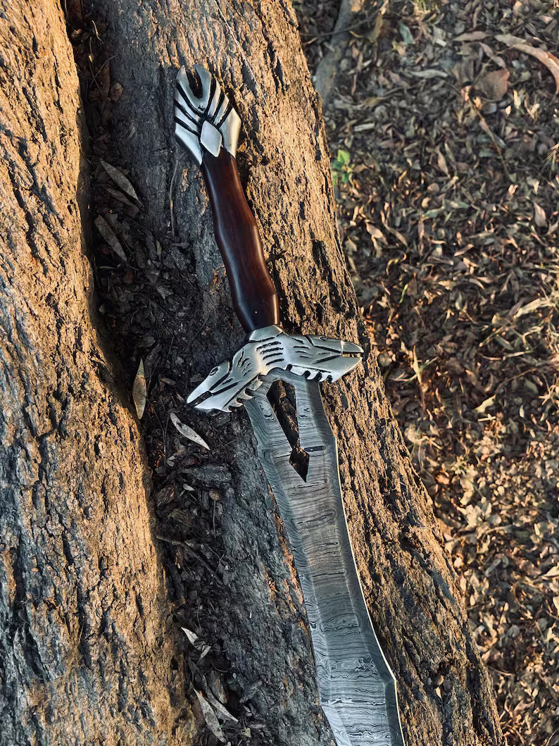 Epic Damascus Steel Sword