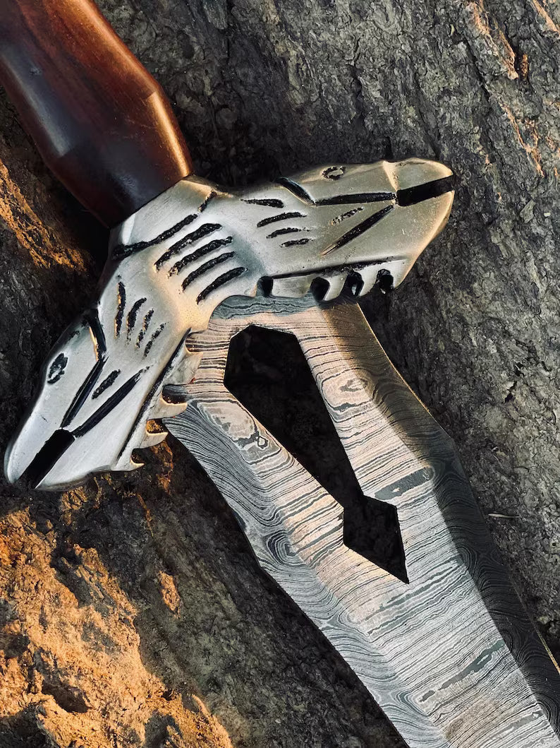 Epic Damascus Steel Sword