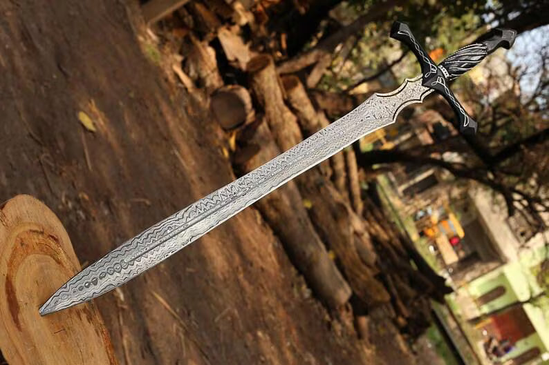 Twisted Damascus Sword