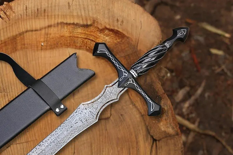Twisted Damascus Sword