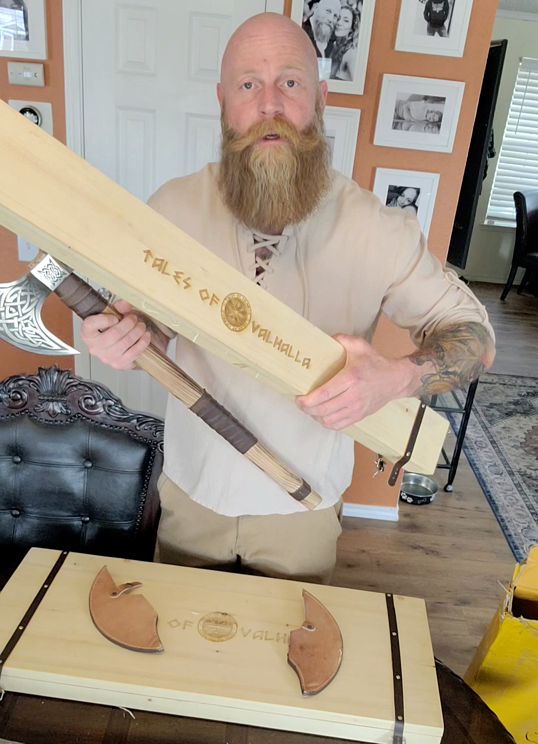 Tales of Valhalla Customizable Wooden Box-Tales of Valhalla