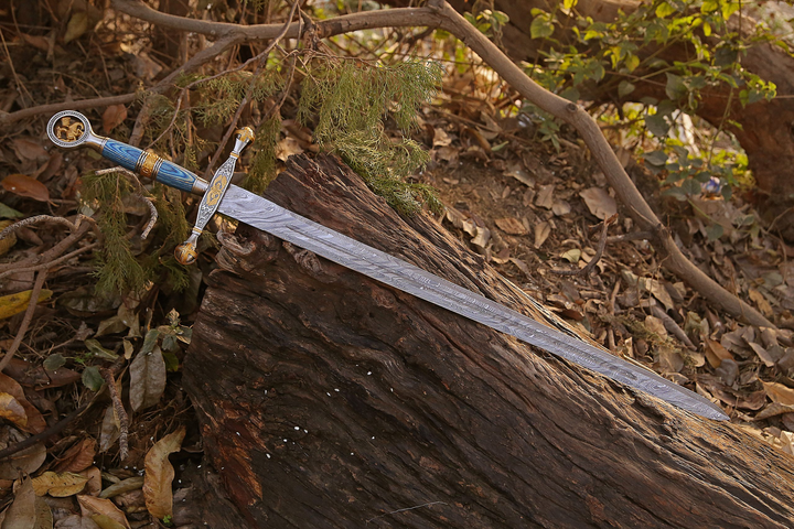 Norse Man Damascus Sword-Tales of Valhalla