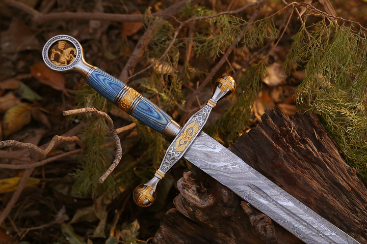 Norse Man Damascus Sword-Tales of Valhalla