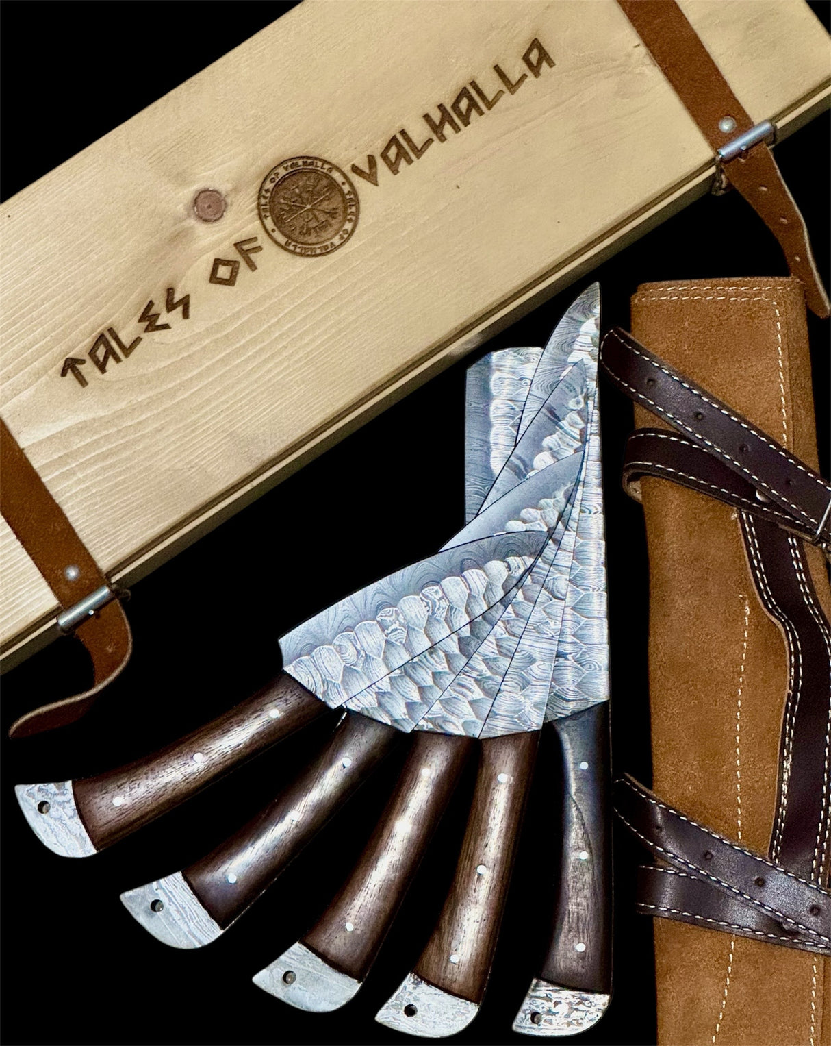 Ergo Rose 5pcs Chef Knife Set