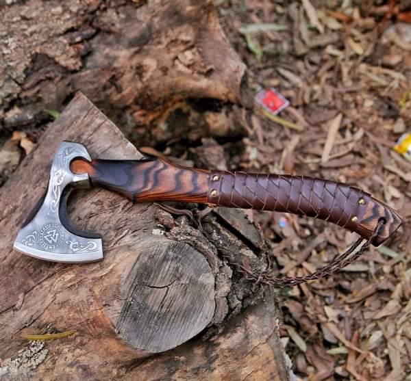 Engraved Valknut Heritage Axe-Tales of Valhalla