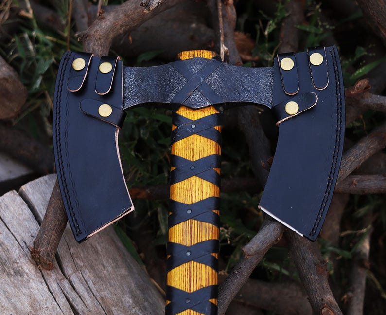 Double-Edge Engraved Axe-Tales of Valhalla