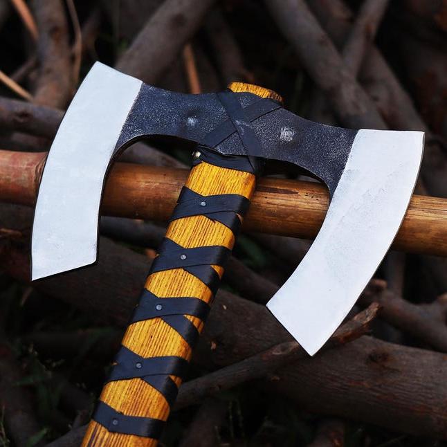Double-Edge Engraved Axe-Tales of Valhalla
