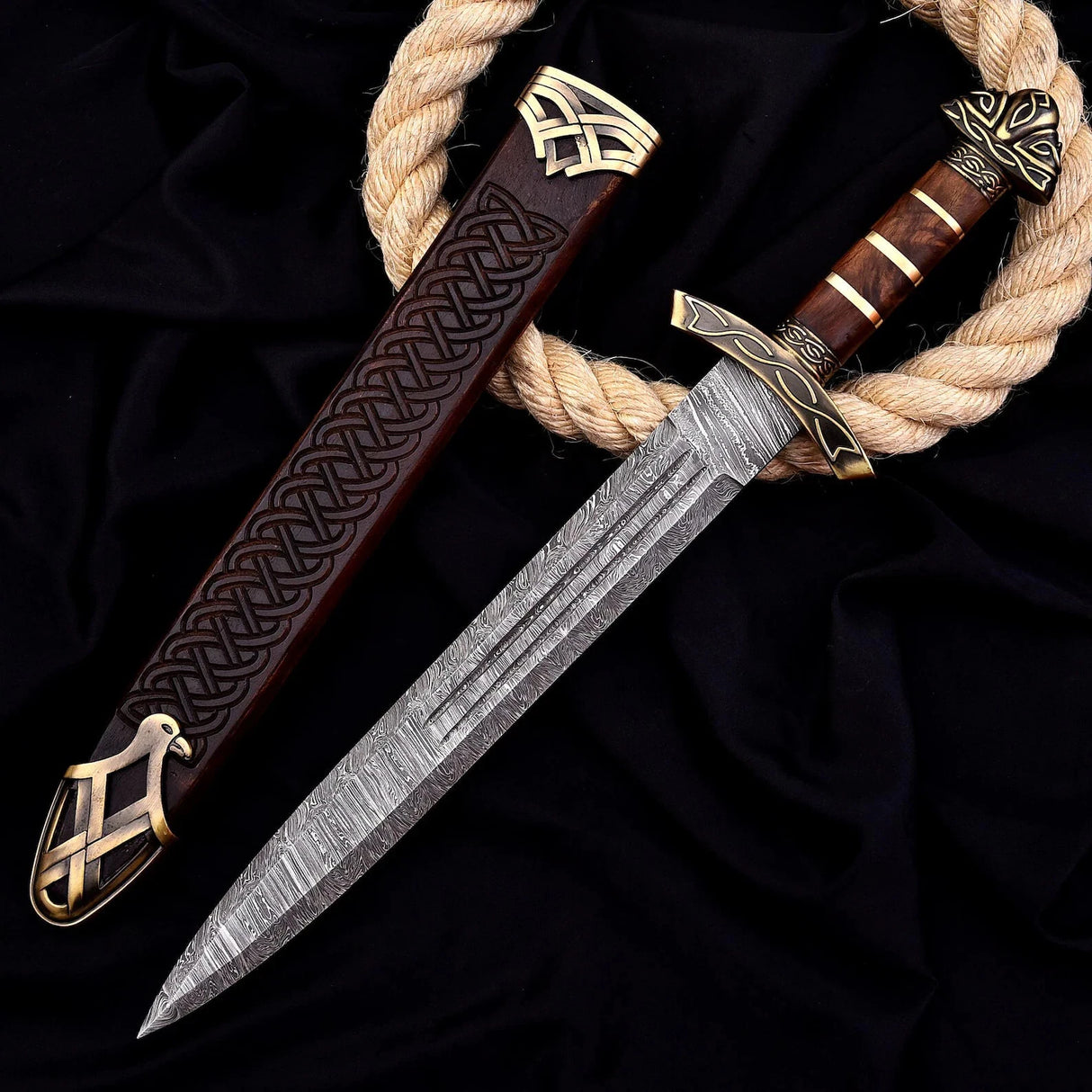 Empire Damascus Steel Short Sword