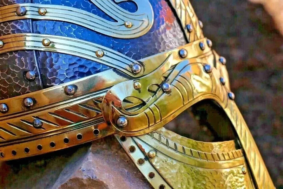 Golden Vendel 18 Gauge M Steel Helmet-Tales of Valhalla