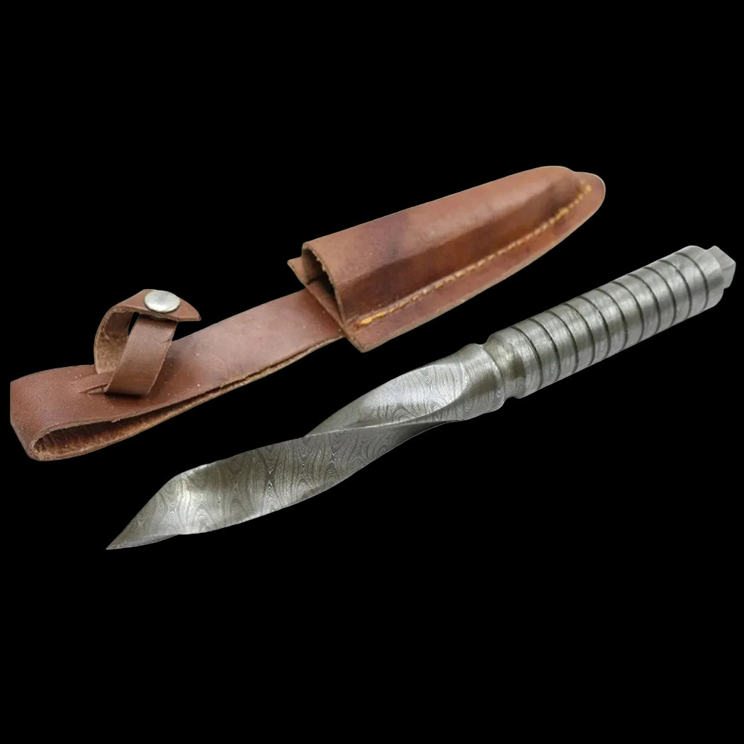 Damascus Kris Blade Hunting Knife