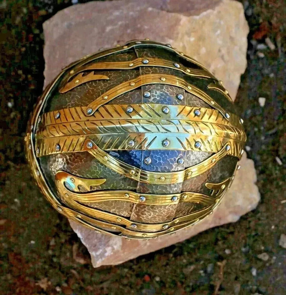 Golden Vendel 18 Gauge M Steel Helmet-Tales of Valhalla