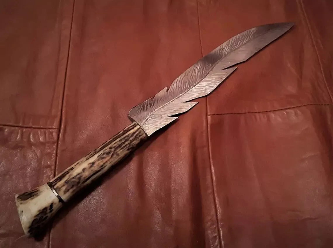 Antlers Feather Boning Knife-Tales of Valhalla