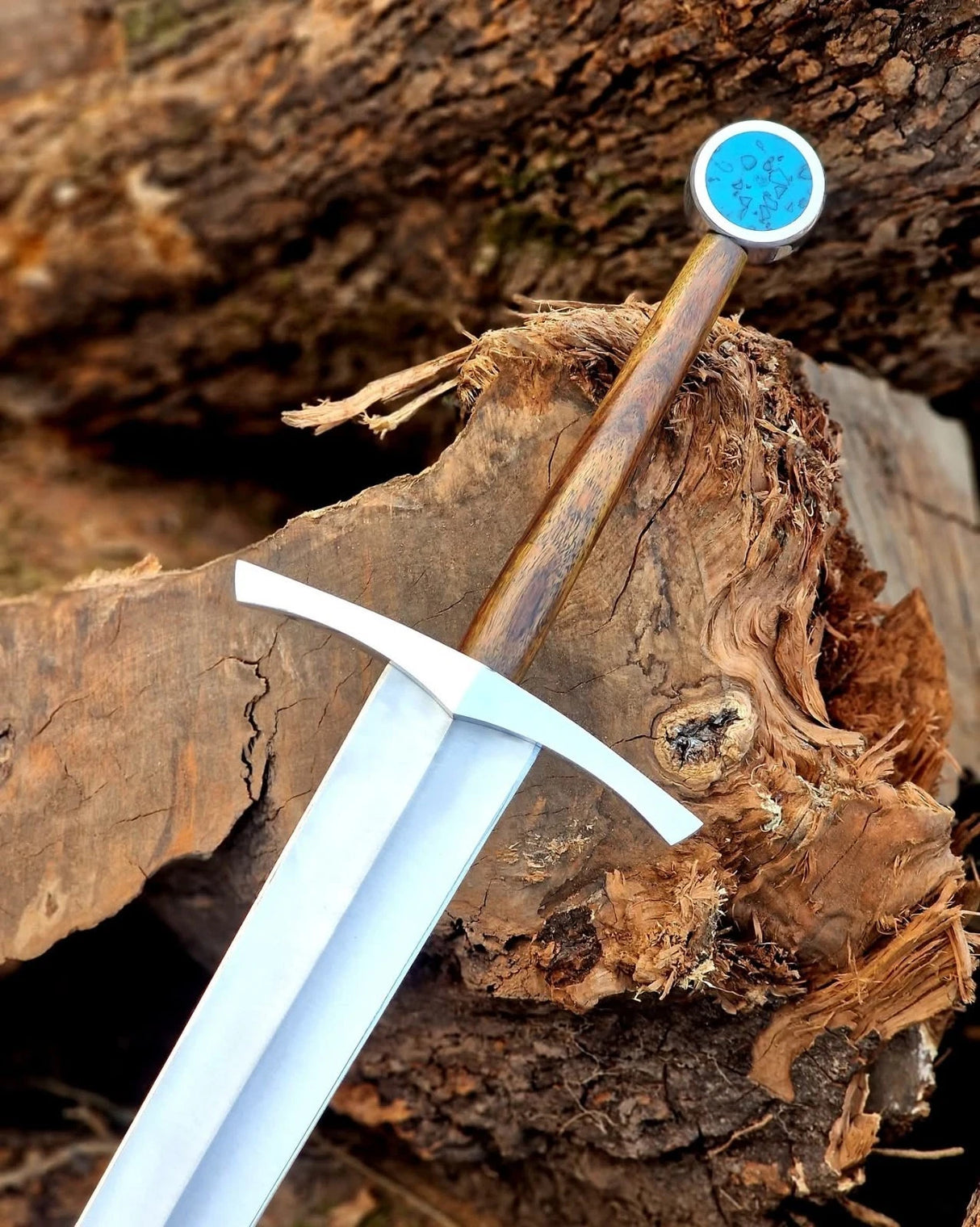 Blue Gemstone Pommel Sword