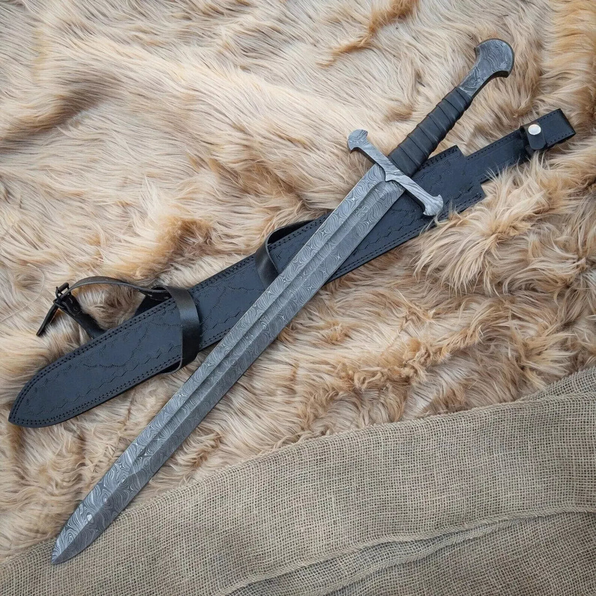 Classic Damascus Sword-Tales of Valhalla