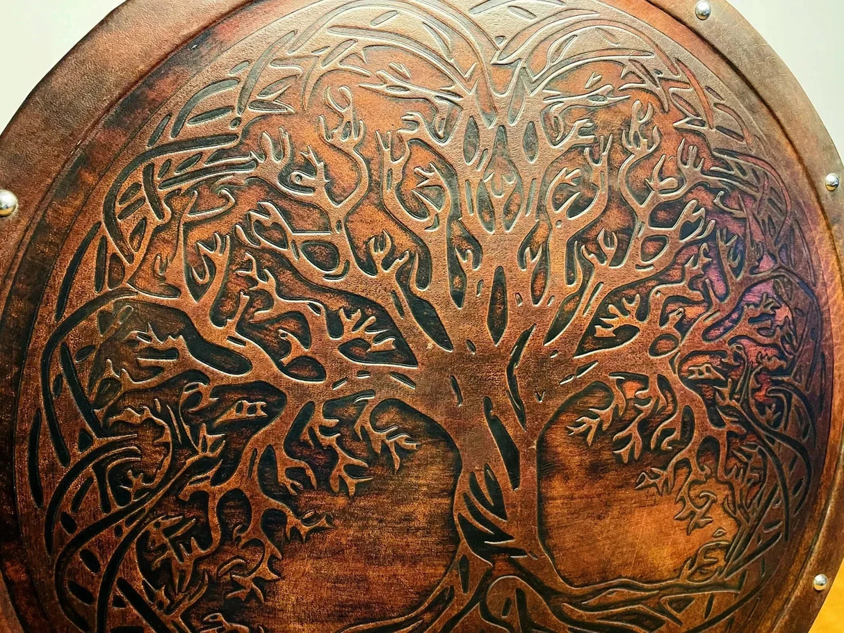 Tree of Life Leather Shield
