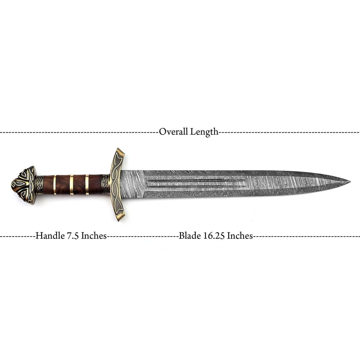 Empire Damascus Steel Short Sword