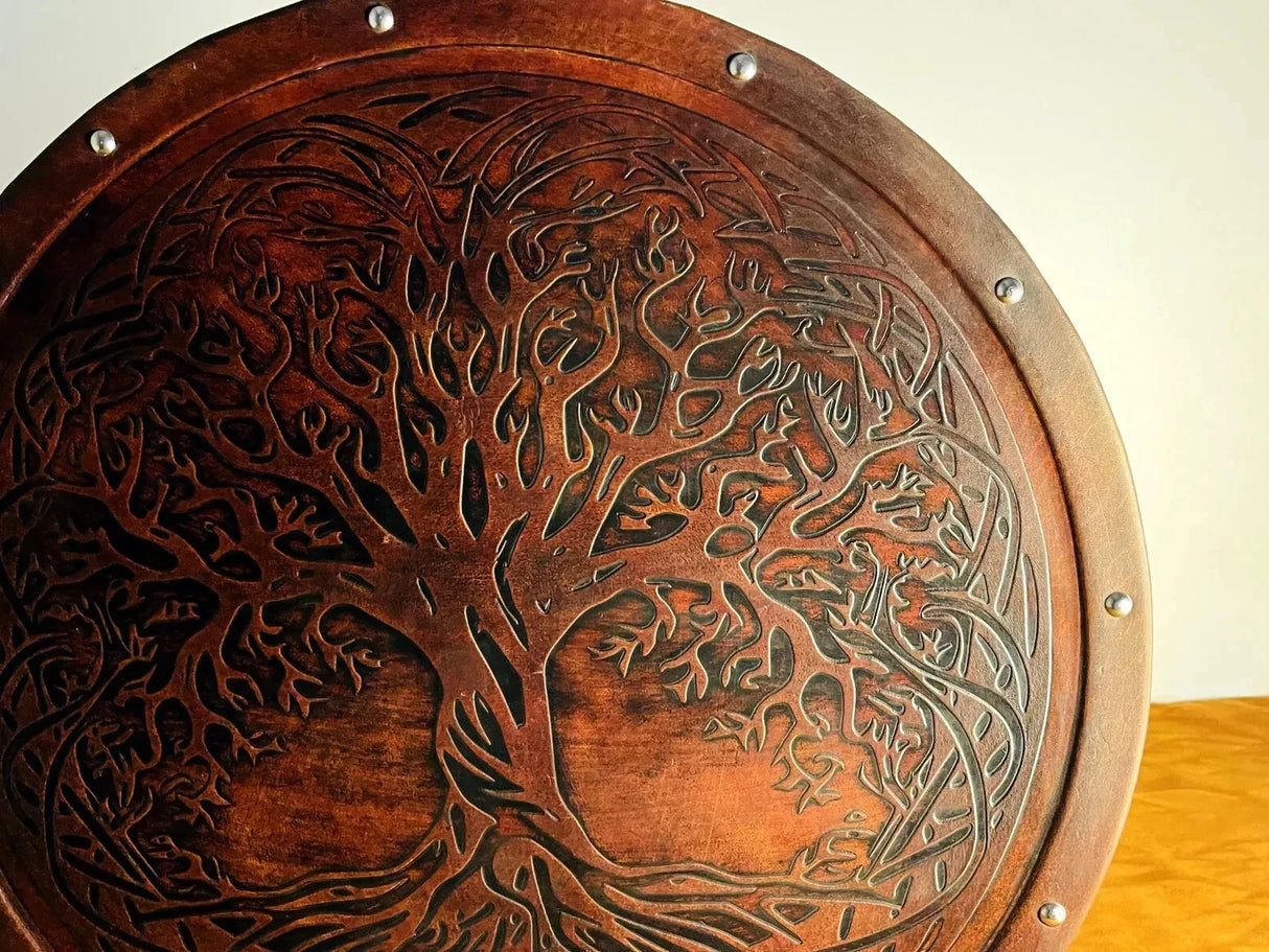 Tree of Life Leather Shield