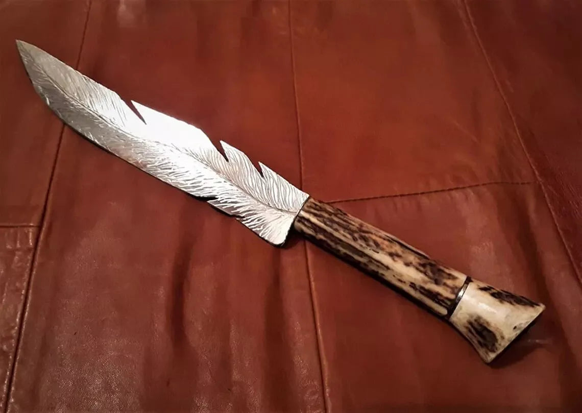 Antlers Feather Boning Knife-Tales of Valhalla