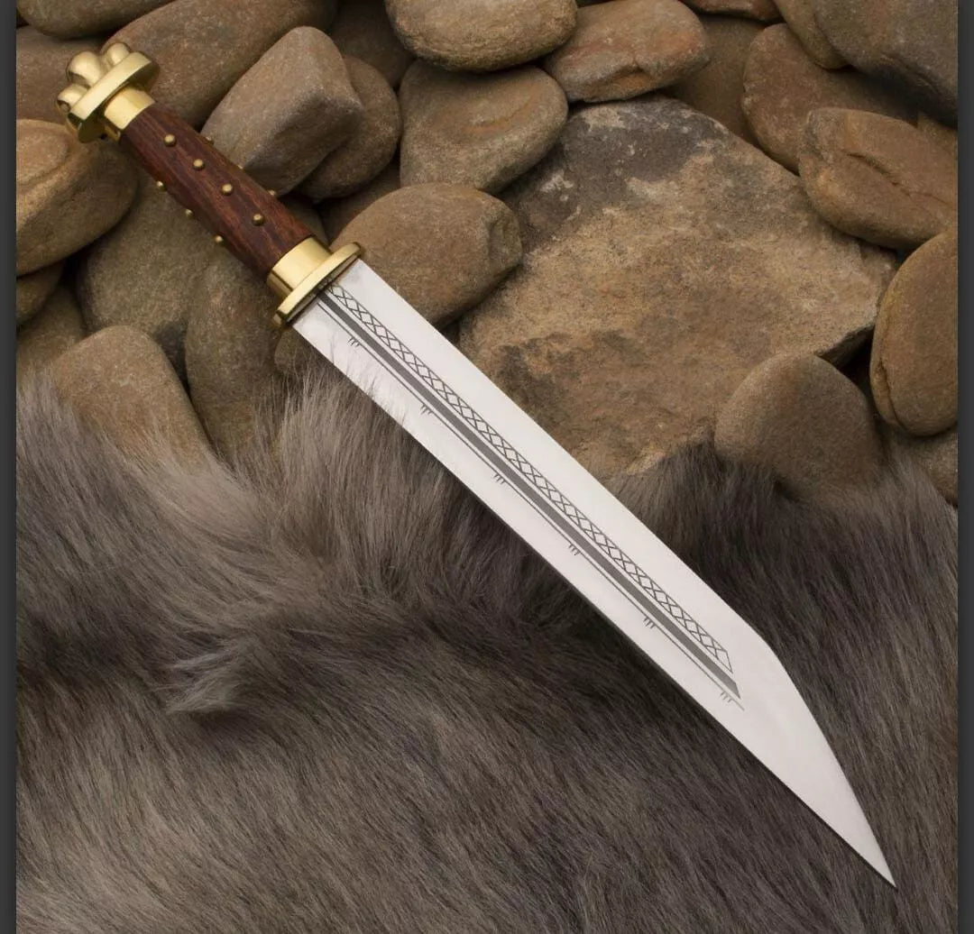 Anglo-Saxon Carbon Steel Seax Knife-Tales of Valhalla