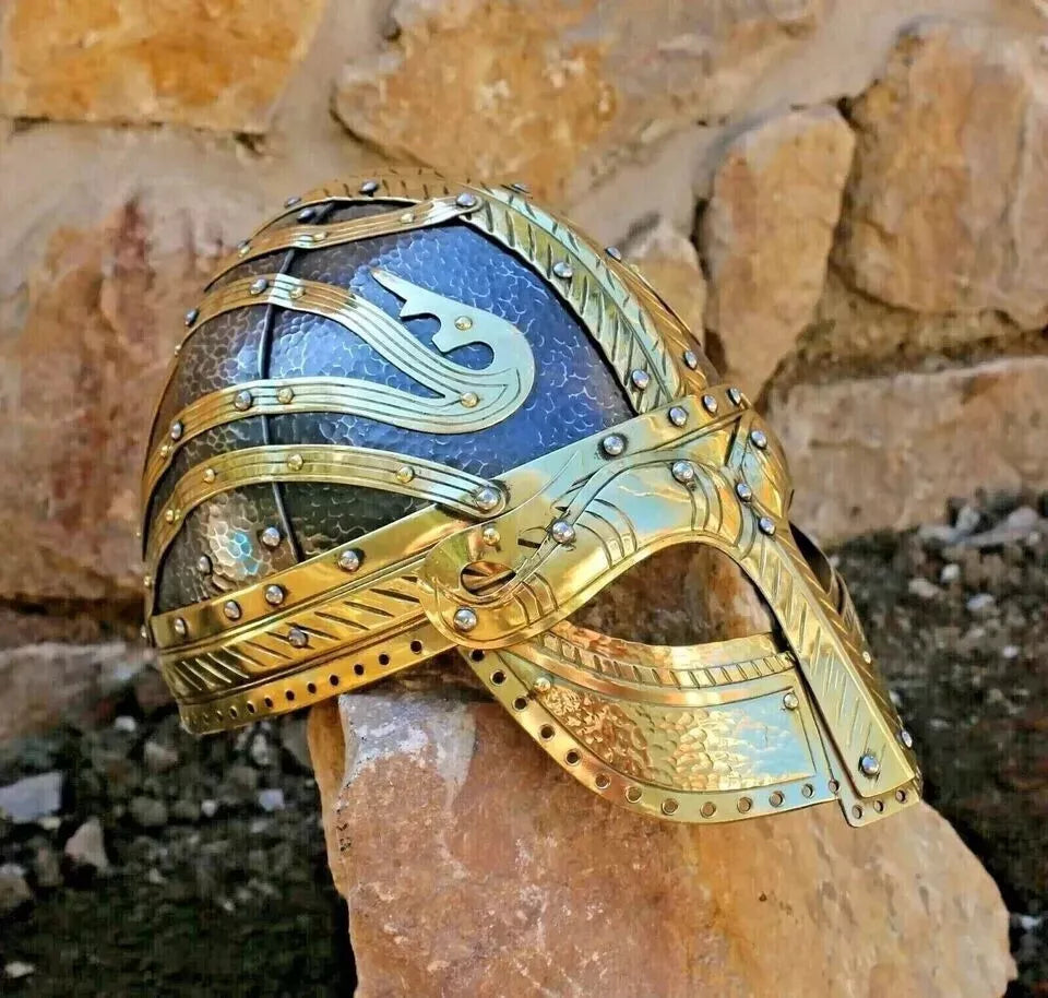 Golden Vendel 18 Gauge M Steel Helmet-Tales of Valhalla